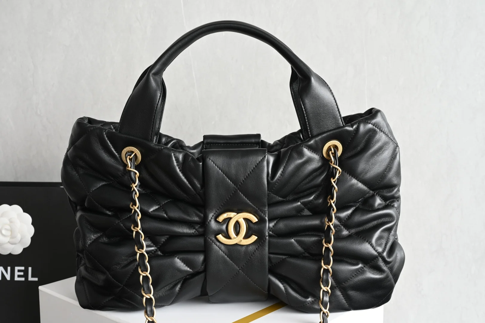 Chanel 5851 25k Velvet Bow Bag - Handbag Crossbody Bag Chanel 5851 25k Velvet Bow Bag - Handbag Crossbody Bag