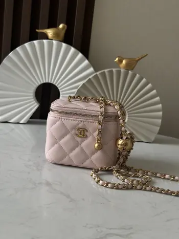 66014 Mini Classic Chain Box Bag Cosmetic Case Crossbody Bag Replica Chanel womens bags