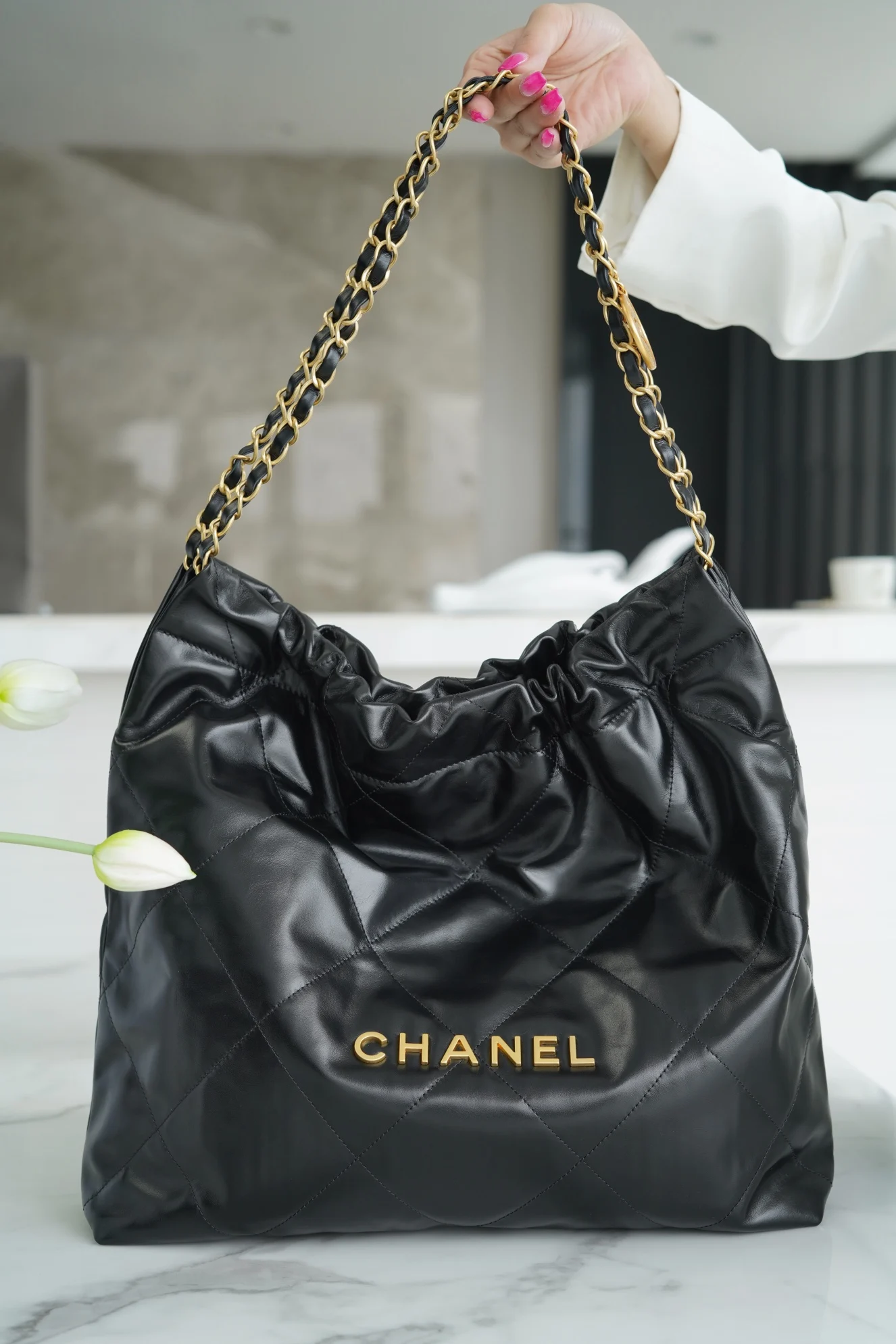Chanel 22P Spring Summer New Collection 22BAG Handbag Women s Shoulder Bag Chanel 22P Spring Summer New Collection 22BAG Handbag Women s Shoulder Bag