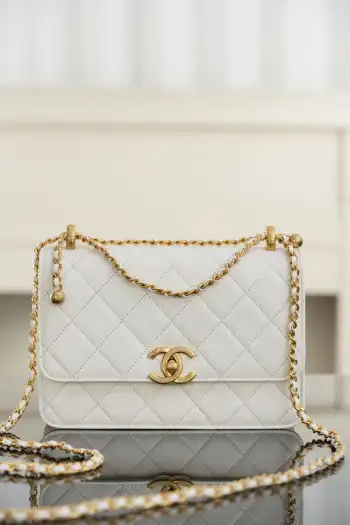 25s Double Gold Ball 22cm Women s Top Handle Crossbody Bag Replica Chanel womens bags