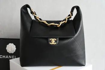 5838 25k Gold Chain Hobo Medium Shoulder Bag Replica Chanel womens bags