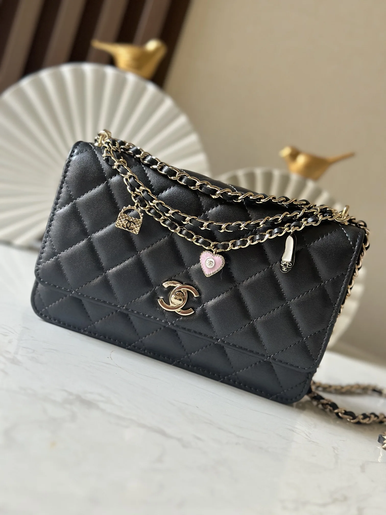 Chanel 66051 Spring Summer 2025 Diamond Quilted Crossbody Bag