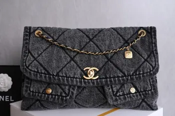 5727 25k Double Pocket Hobo Crossbody Bag Replica Chanel womens bags