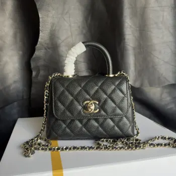 24k Coco handle mini handbag Replica Chanel womens bags