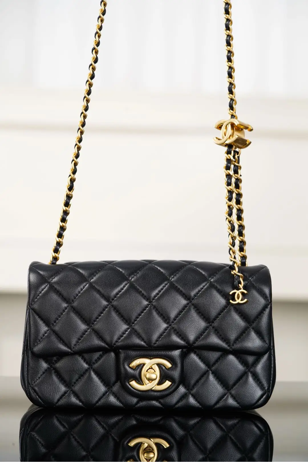 Chanel 25B Double C Chain CF Mini 20cm Classic Crossbody Bag