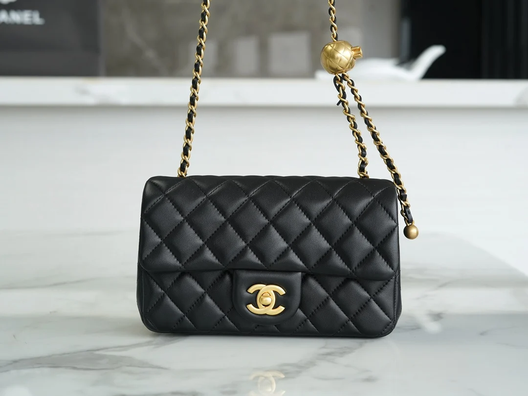 Chanel 23C Metal Ball Mini CF 20cm Crossbody Bag