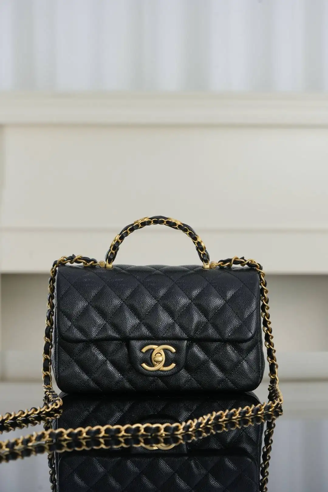 Chanel 25B CFmini Double C Chain Square Flap Bag