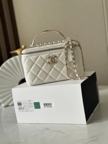 66057 24K Glitter Diamond Box Bag Handbag Crossbody Bag Replica Chanel womens bags