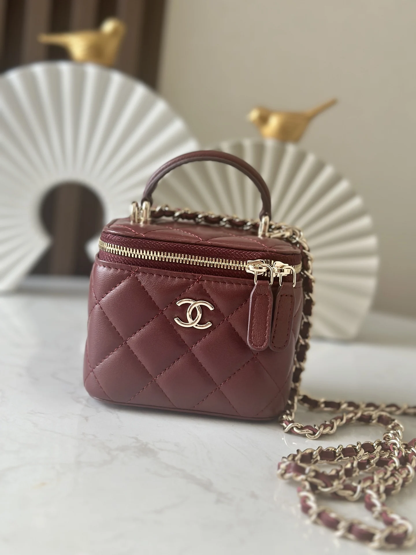 Chanel 66020 New Small Chain Cosmetic Pouch Women s Handbag Crossbody Bag Chanel 66020 New Small Chain Cosmetic Pouch Women s Handbag Crossbody Bag