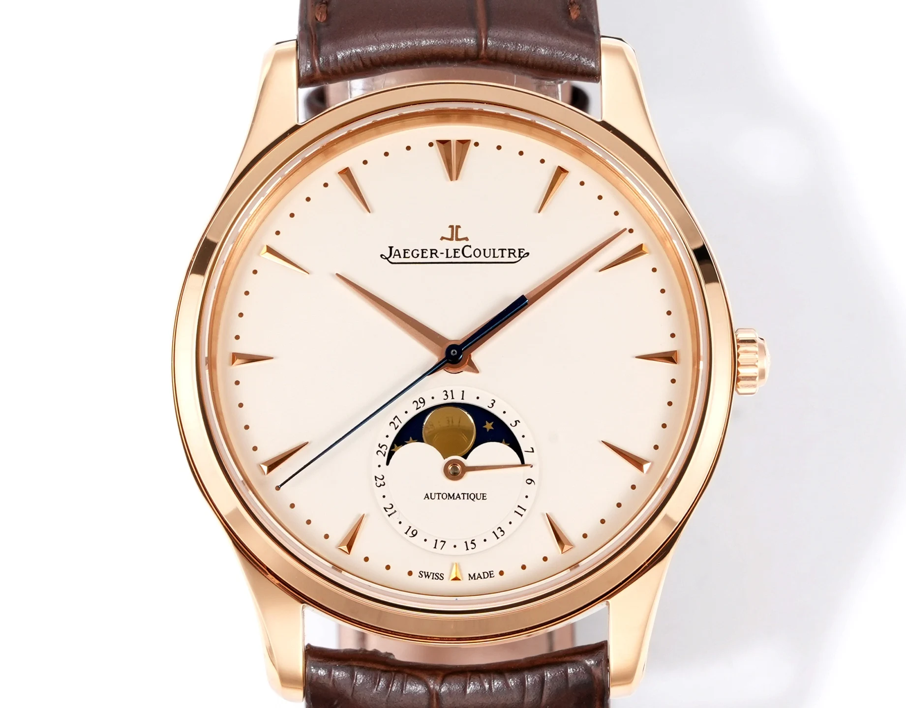 Jaeger LeCoultre Master Series dress watch with moon phase