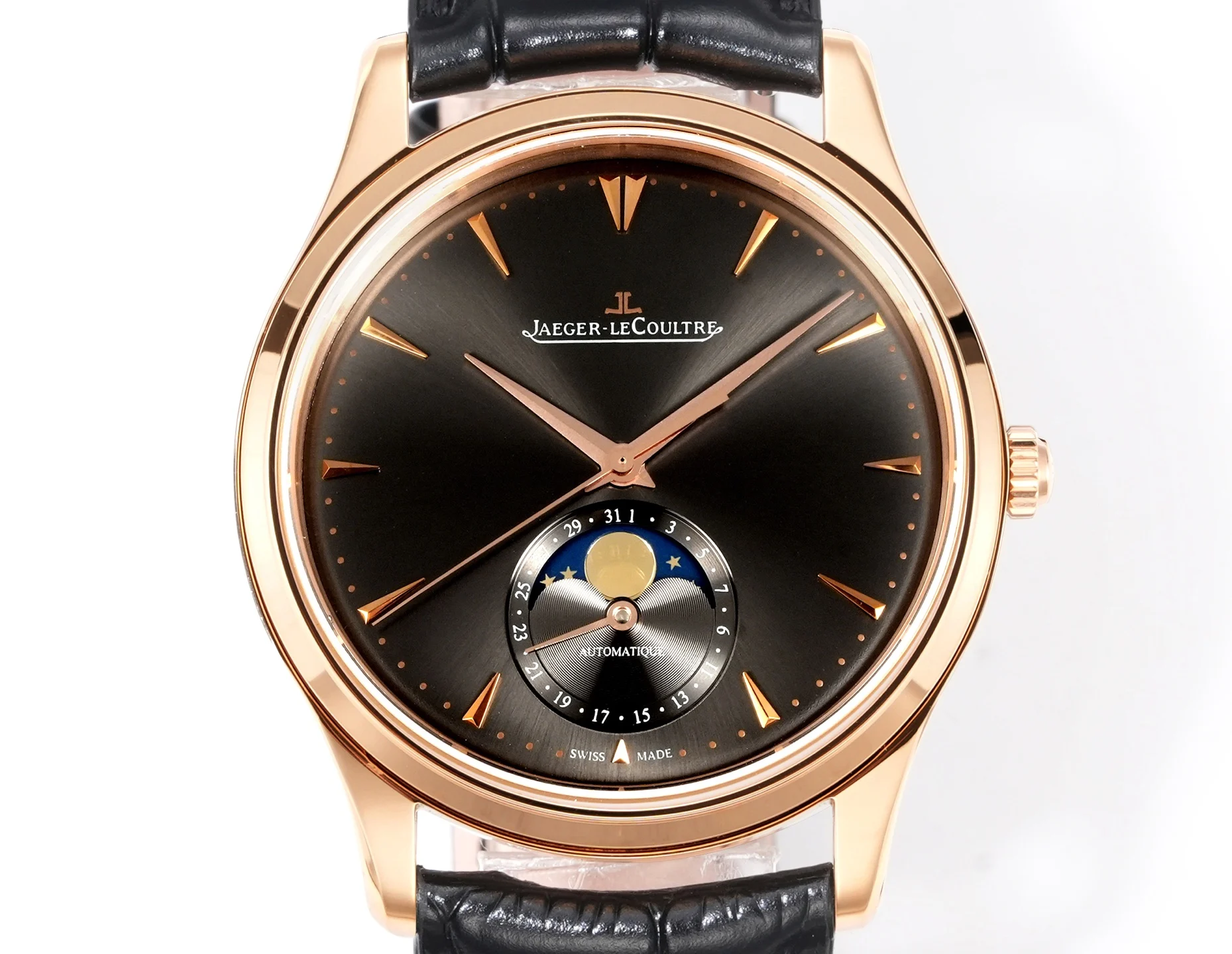 Jaeger LeCoultre Master Series dress watch with moon phase