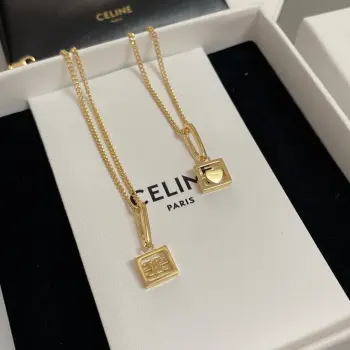 Arc de Triomphe Heart Necklace Replica Celine Necklaces