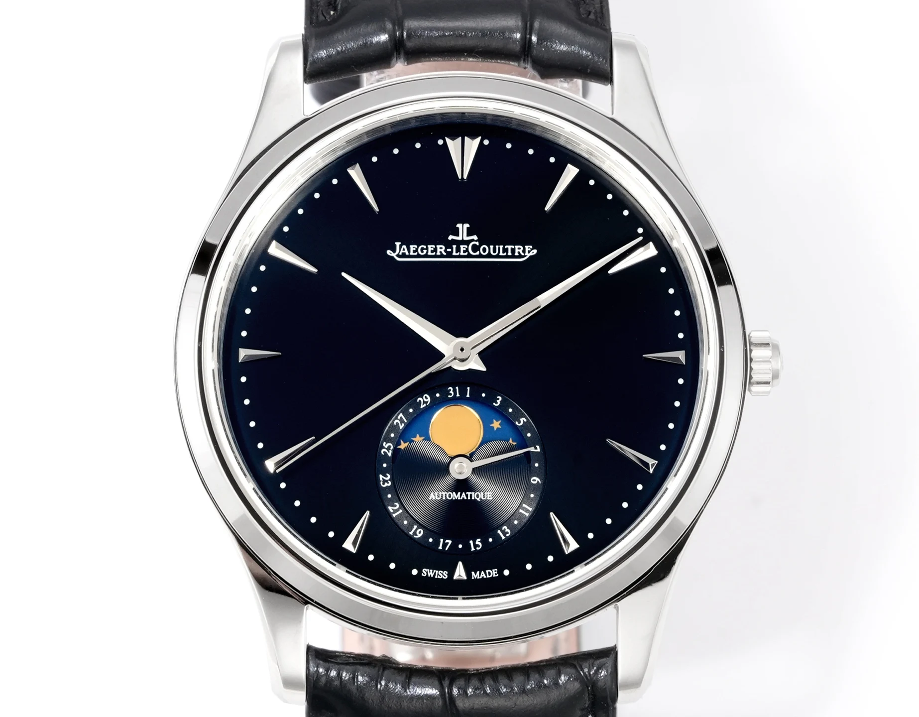 Jaeger LeCoultre Master Series dress watch with moon phase