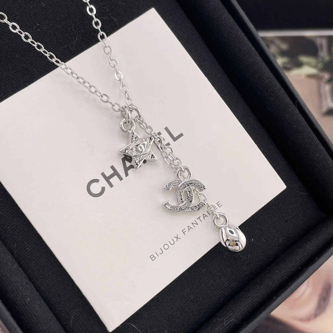 Chanel Xiang San Liusu C Star Water Drop Necklace Chanel Xiang San Liusu C Star Water Drop Necklace