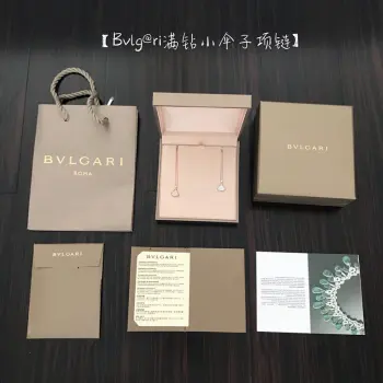 Diva full diamond fan necklace Replica Bvlgari Necklaces