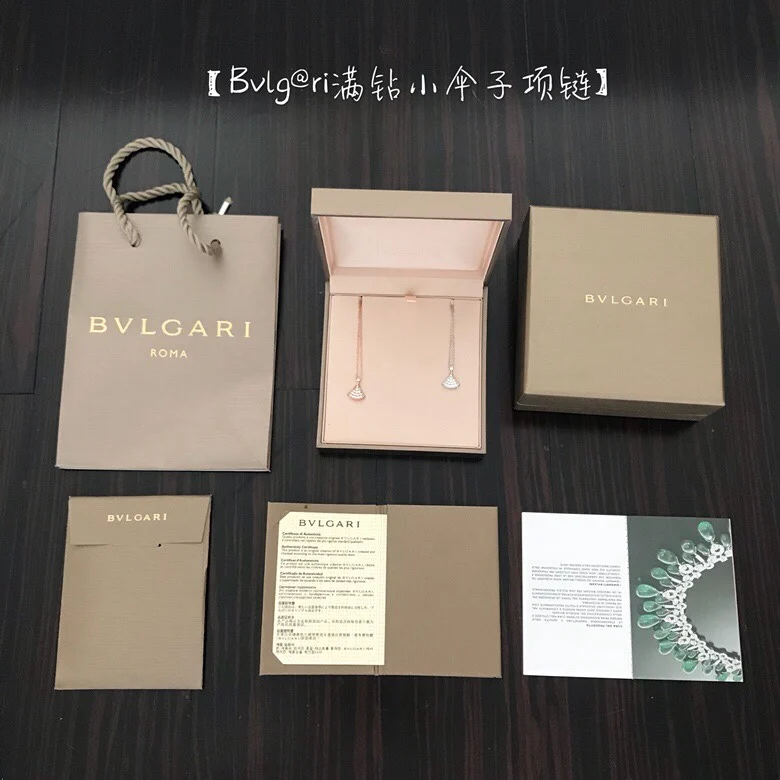 Bvlgari Diva full diamond fan necklace Bvlgari Diva full diamond fan necklace