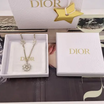 Full Diamond Daisy Multi-piece Necklace Replica Dior Necklaces