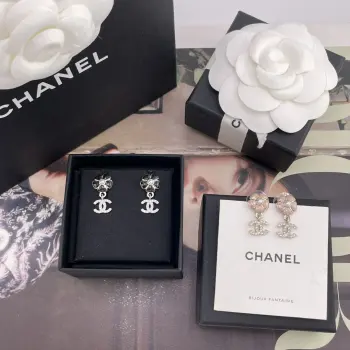 Camellia Drop C Earrings Replica Chanel Earrings