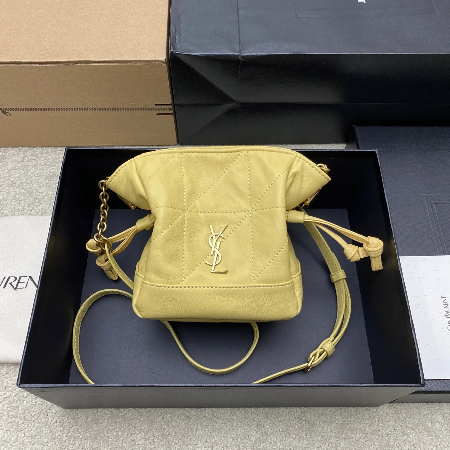 SAINT LAURENT 859174 Lucky Bag Mini Size Mini Tote Bag