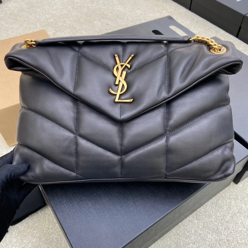 SAINT LAURENT 577475 LOULOU UFFER Large Quilted Lambskin Shoulder Bag SAINT LAURENT 577475 LOULOU UFFER Large Quilted Lambskin Shoulder Bag