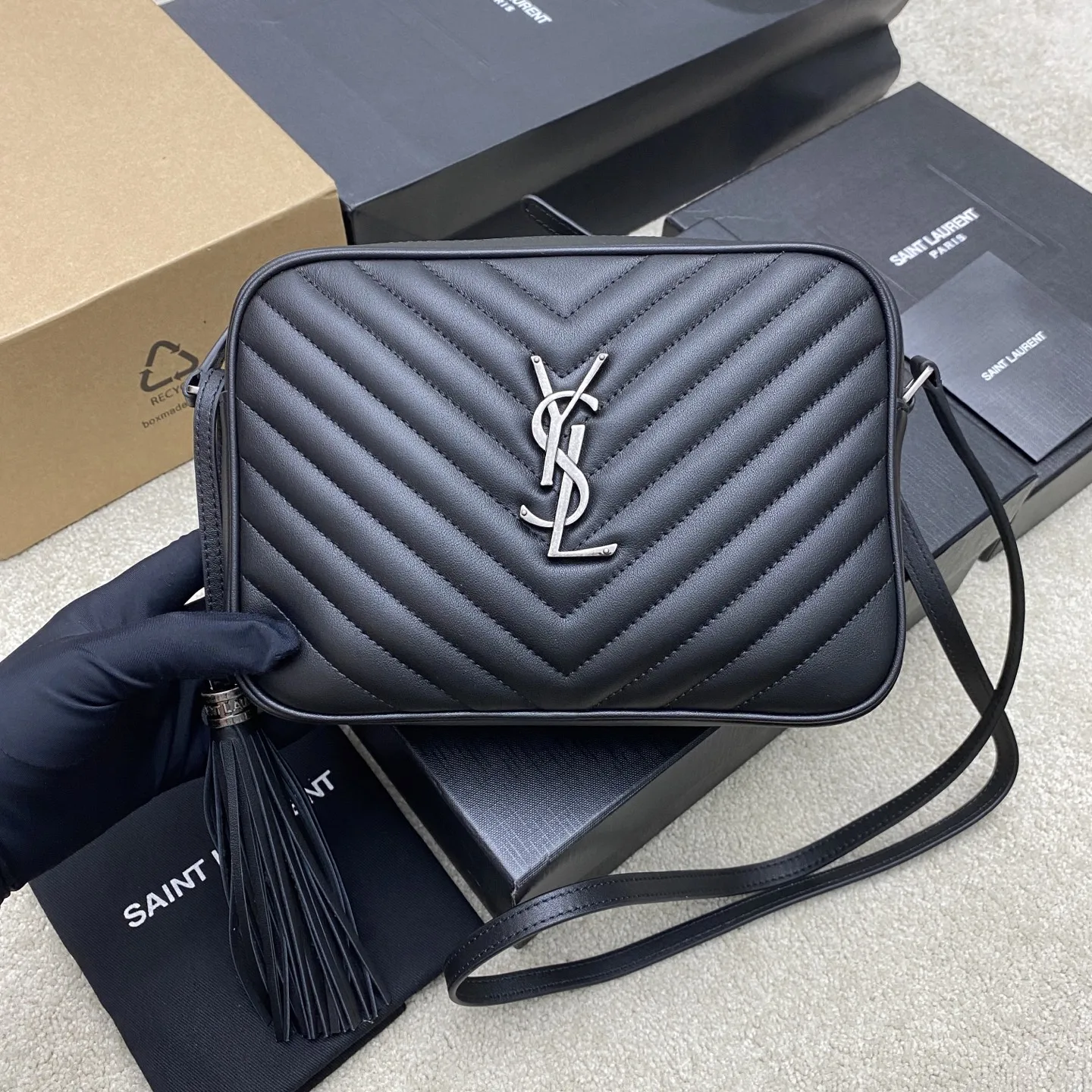 SAINT LAURENT 505730 LOU BAG Camera Bag Crossbody Bag