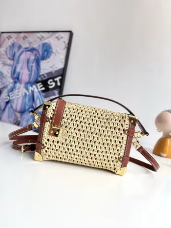 Original overseas M14405 Side Trunk Medium Handbag Shoulder Bag Replica Louis Vuitton womens bags