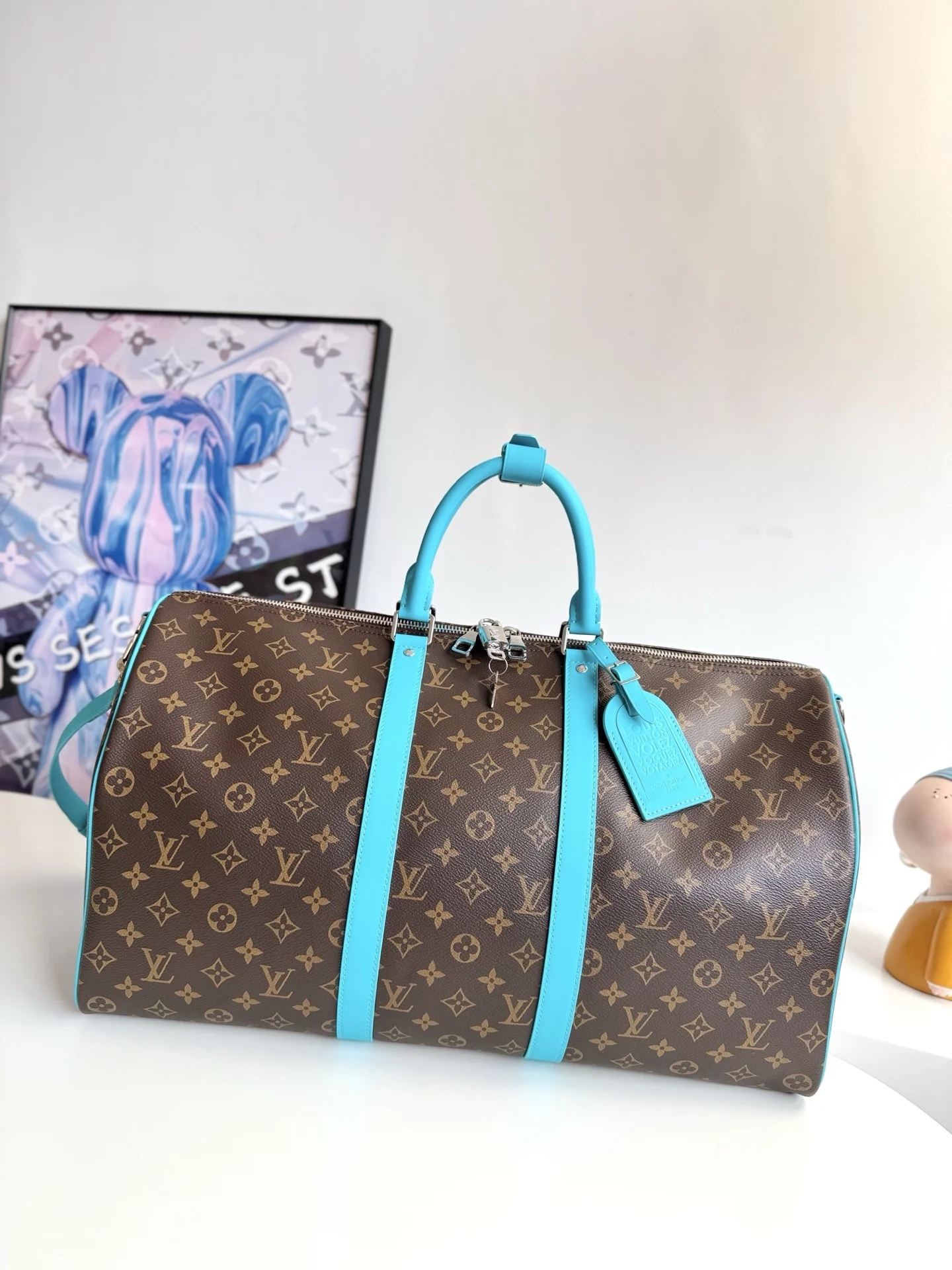 Louis Vuitton Overseas Original M12629 Keepall Bandouliere 50 Travel Bag