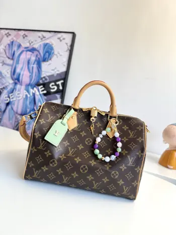 Overseas Original M15107 Speedy Soft 30 Lucky Handbag Shoulder Bag Replica Louis Vuitton womens bags