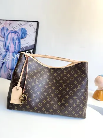 Original Overseas M25877 Again Handbag Shoulder Bag Replica Louis Vuitton womens bags