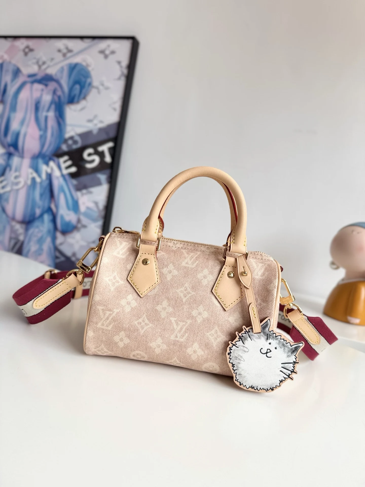 Louis Vuitton Overseas Original M15151 Speedy 20 Bandouliere Handbag Tote Crossbody Bag