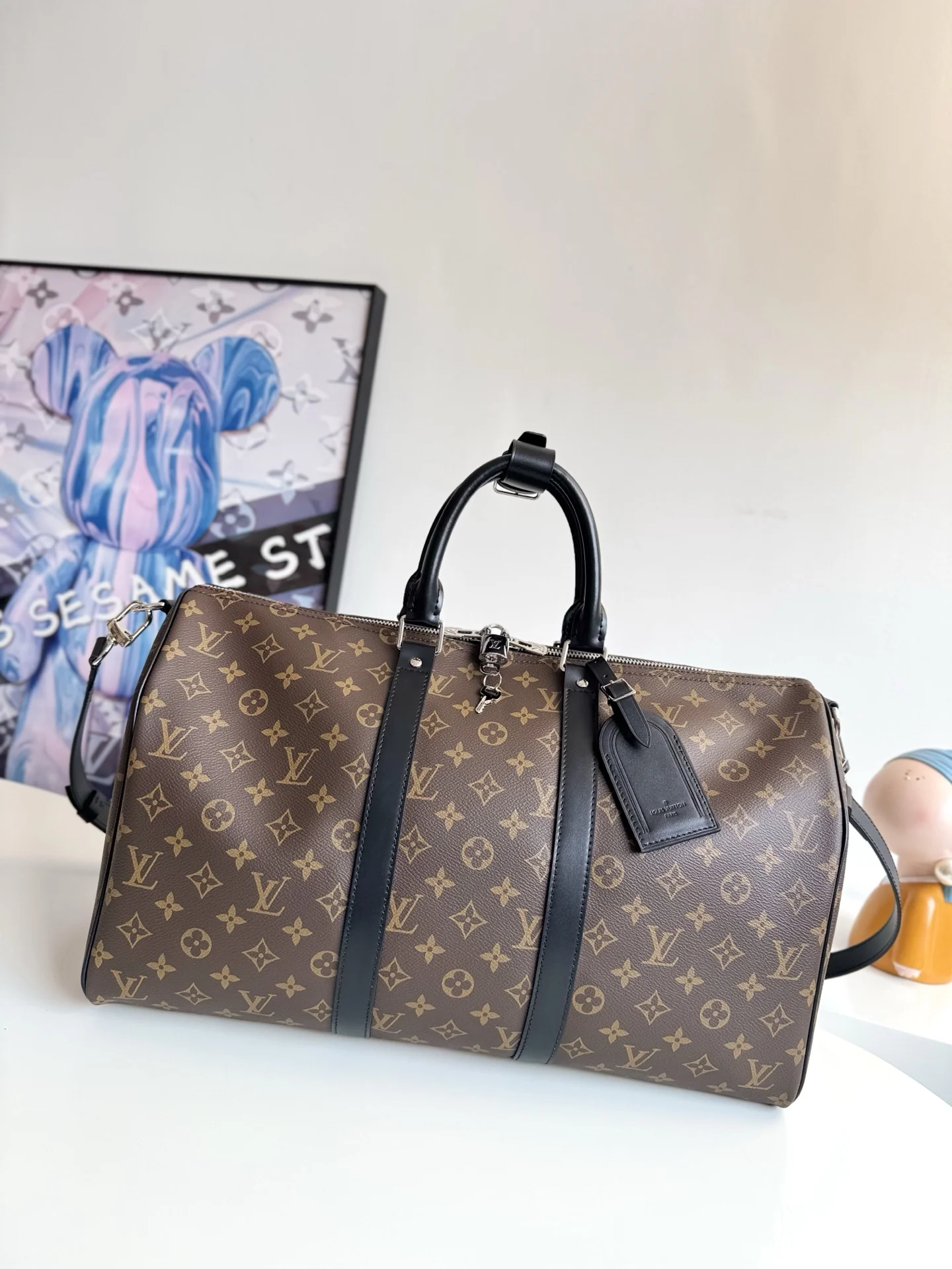 Louis Vuitton Overseas Original M56711 Keepall 45 Travel Bag Louis Vuitton Overseas Original M56711 Keepall 45 Travel Bag