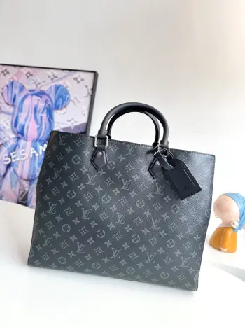 Overseas Original M44733 Sac Plat Handbag Tote Bag Replica Louis Vuitton mens bags