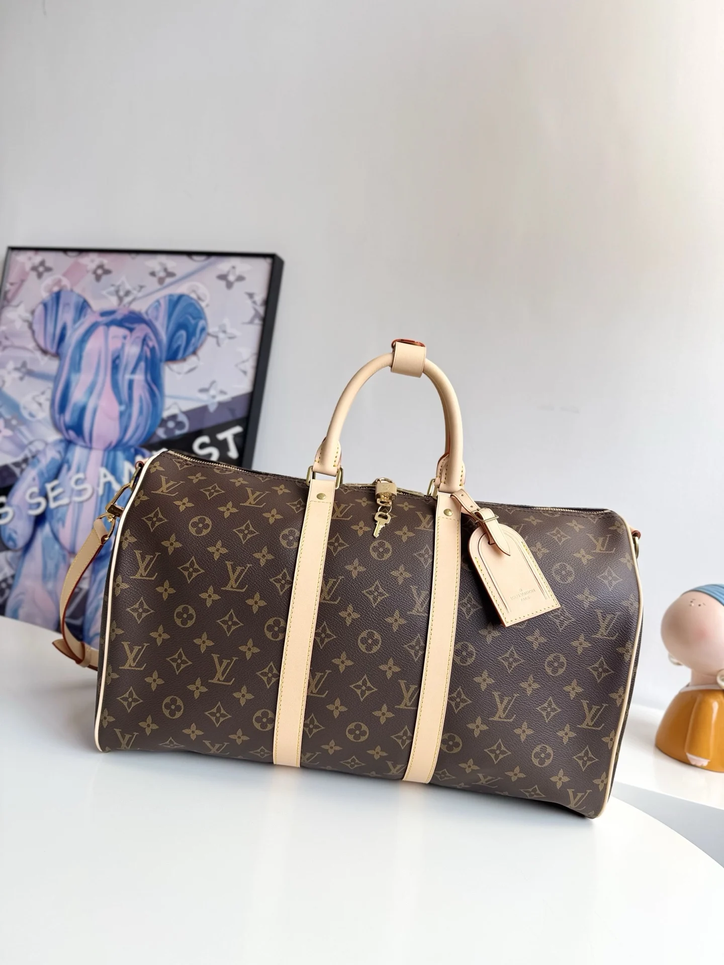 Louis Vuitton Overseas Original M41418 Keepall 45 Travel Bag Louis Vuitton Overseas Original M41418 Keepall 45 Travel Bag