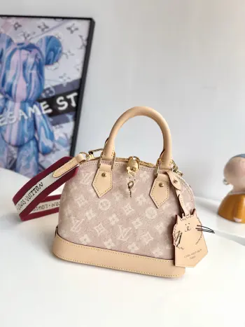 Overseas original M25728 Alma BB handbag, tote and crossbody bag. Replica Louis Vuitton womens bags