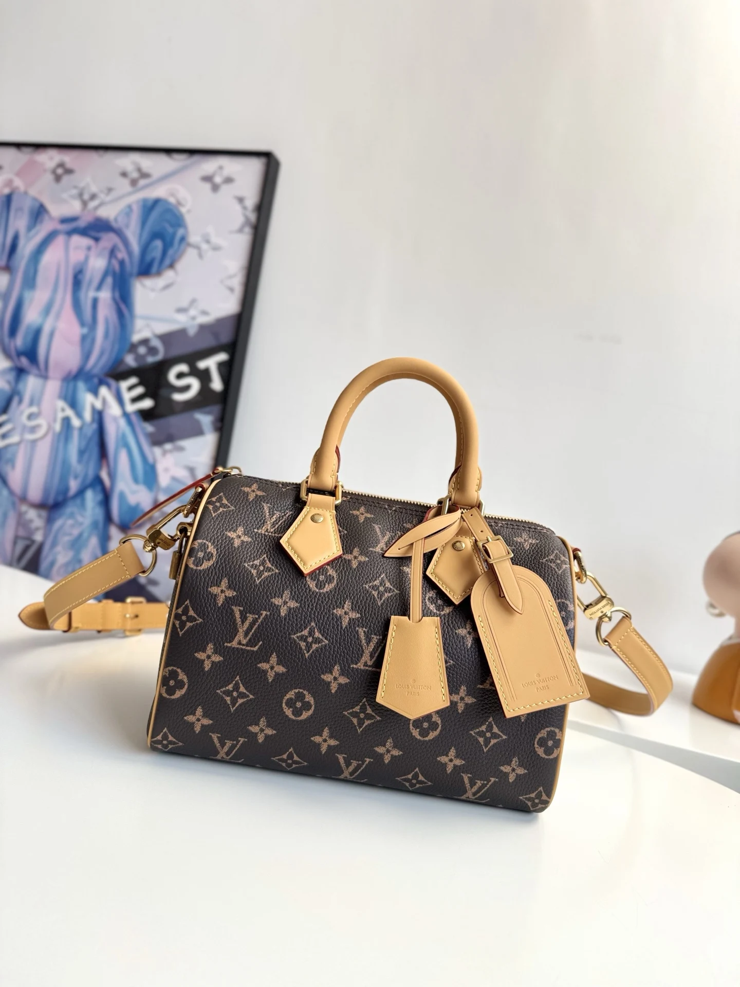 Louis Vuitton Original Overseas M24443 Speedy P9 Bandouliere 25 Handbag