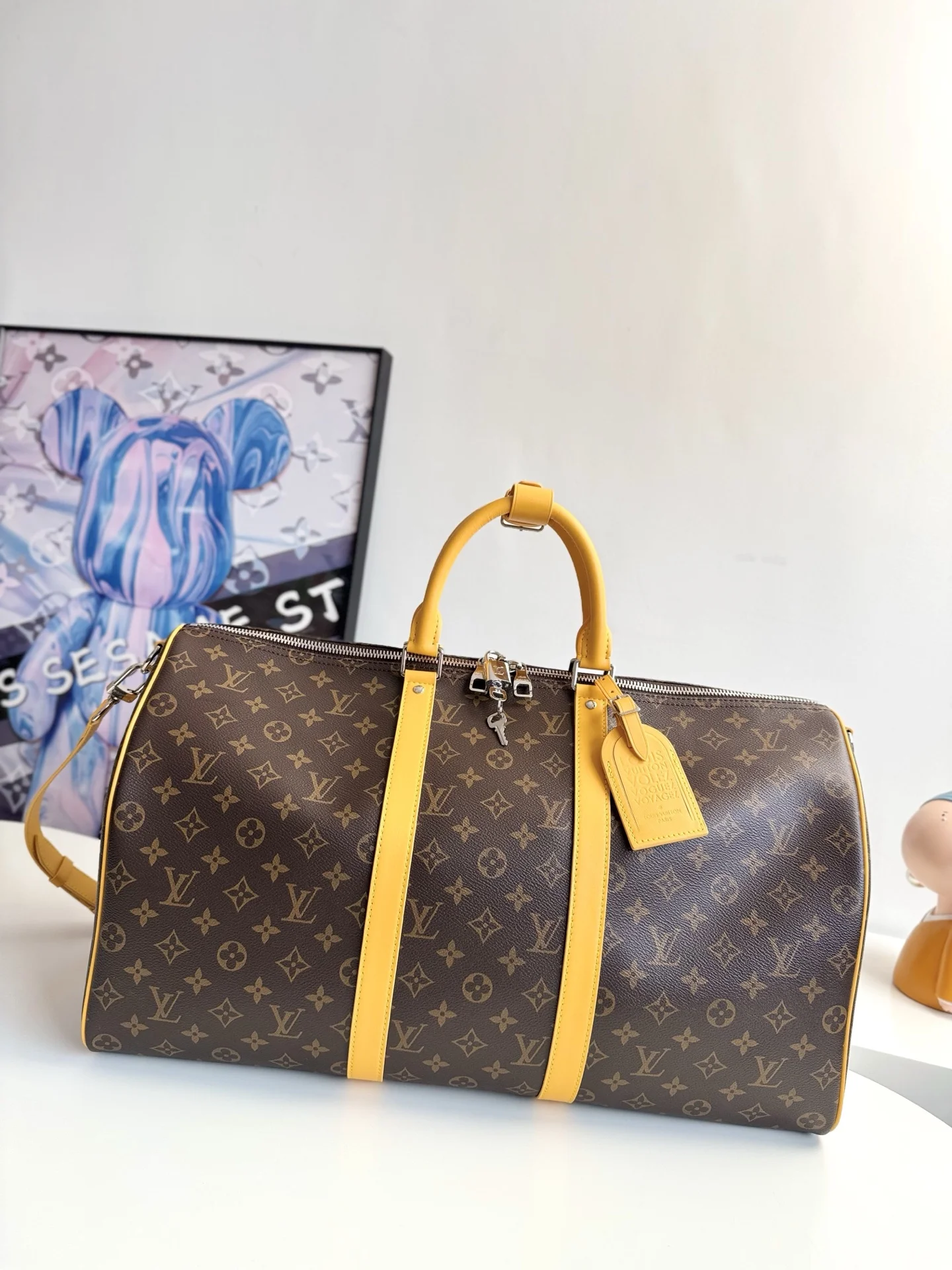 Louis Vuitton Overseas Original M12634 Keepall Bandouliere 50 Travel Bag