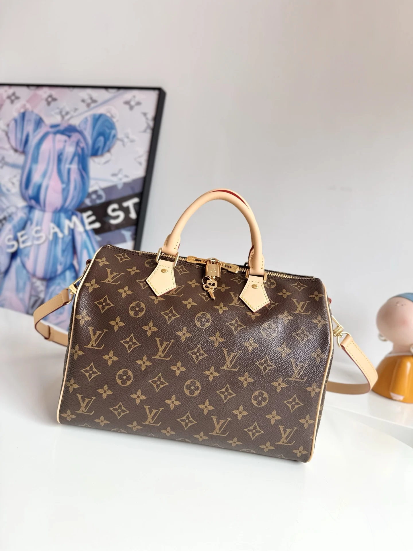 Louis Vuitton Overseas original M46980 Speedy 30 handbag crossbody bag