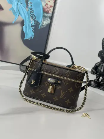Overseas Original M47125 Vanity Chain Pouch Handbag Tote Crossbody Bag Replica Louis Vuitton womens bags