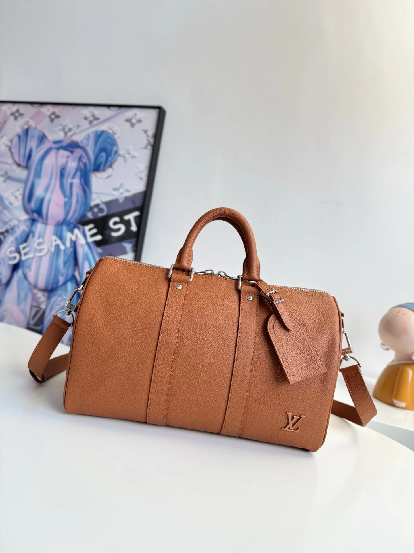 Louis Vuitton Overseas Original M25980 Keepall Bandouliere 35 Travel Bag Louis Vuitton Overseas Original M25980 Keepall Bandouliere 35 Travel Bag