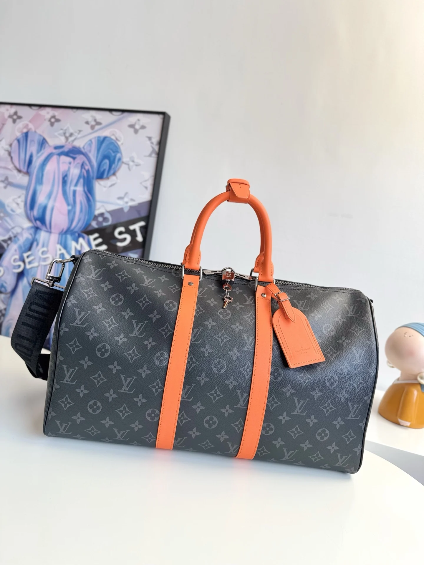 Louis Vuitton Overseas Original M15251 Keepall Bandouliere 45 Travel Bag Louis Vuitton Overseas Original M15251 Keepall Bandouliere 45 Travel Bag