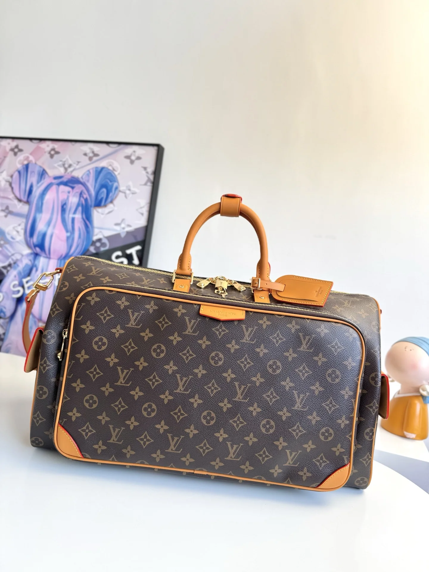 Louis Vuitton Overseas Original M14735 Keepall Cargo 50 Travel Bag Louis Vuitton Overseas Original M14735 Keepall Cargo 50 Travel Bag