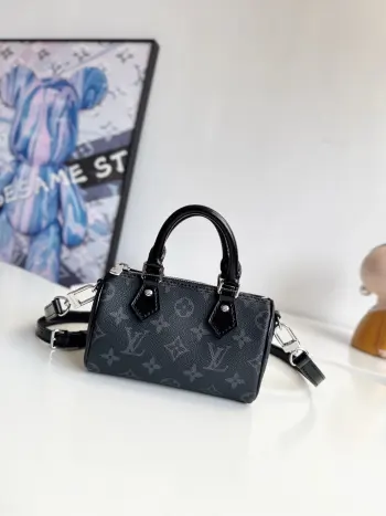 Overseas Original M26573 Nano Speedy Handbag Tote Crossbody Bag Replica Louis Vuitton womens bags