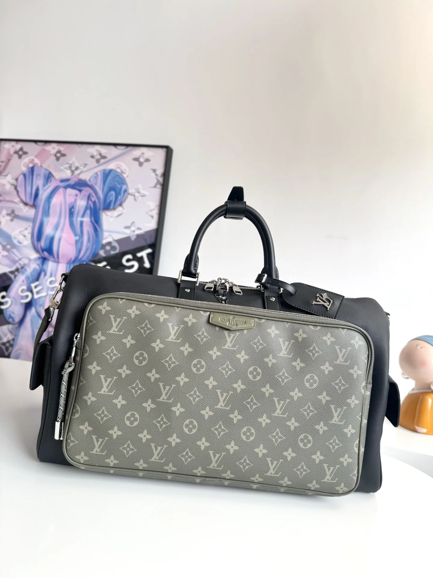 Louis Vuitton Overseas original M12690 Keepall Bandouliere 50 travel bag