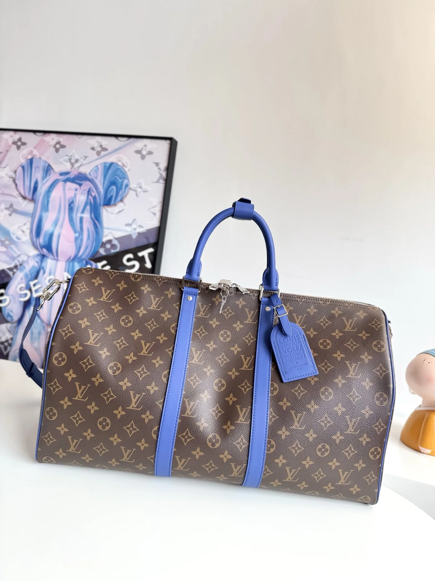 Louis Vuitton Overseas Original M12633 Keepall Bandouliere 50 Travel Bag