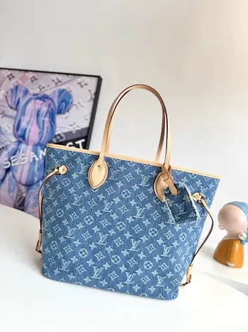 Overseas original M13192 Neverfull medium handbag shoulder bag Replica Louis Vuitton womens bags