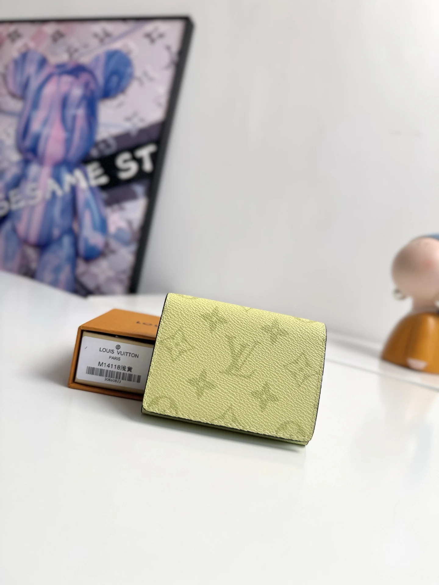 Louis Vuitton Original overseas M14118 ENVELOPPE CARTE DE VISITE Business Card Holder Wallet