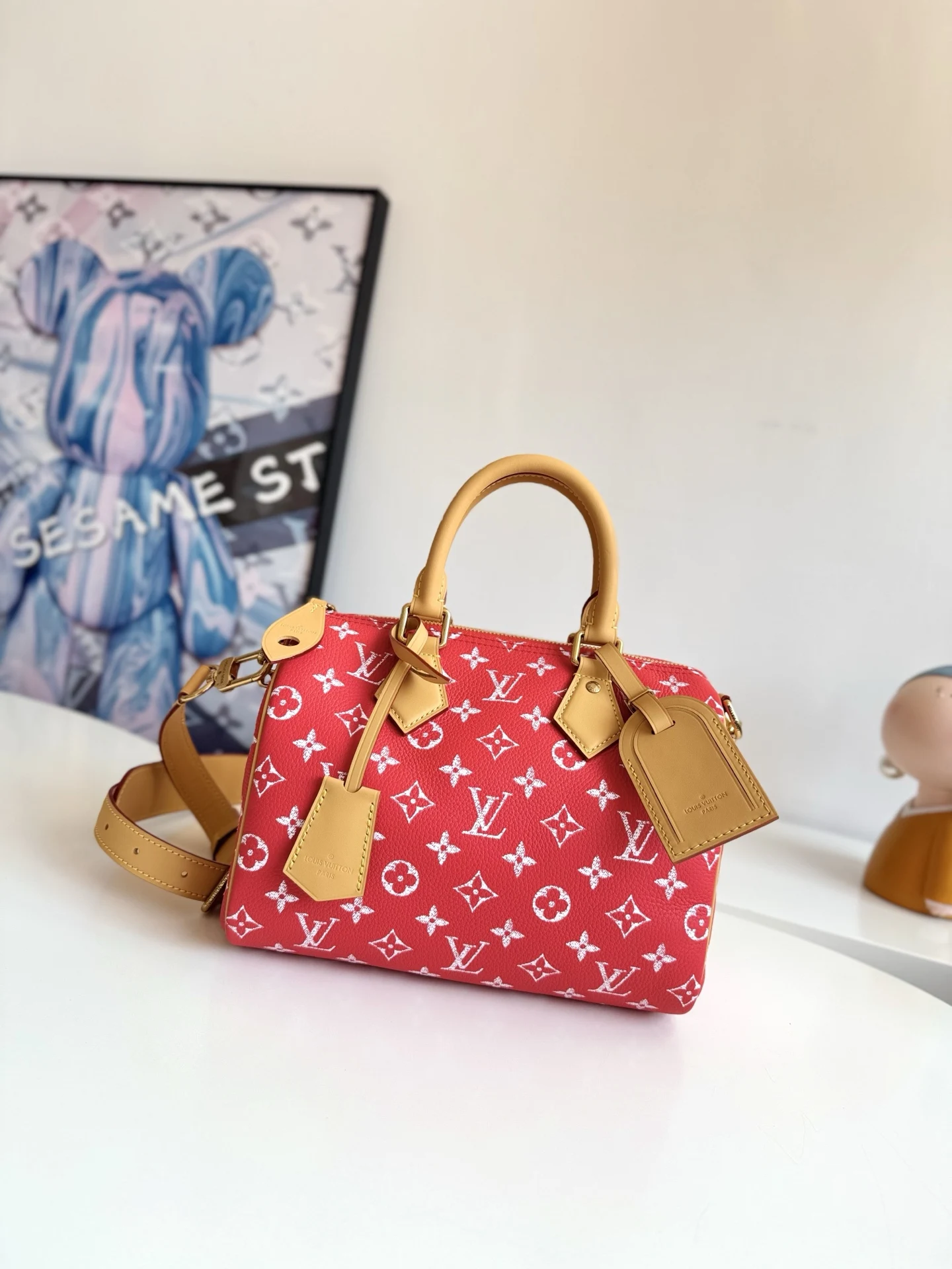 Louis Vuitton Overseas original M24425 Speedy P9 Bandouliere 25 Monogram handbag and shoulder bag