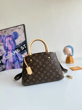 Overseas original M41055 Montaigne BB handbag, tote and crossbody bag. Replica Louis Vuitton womens bags