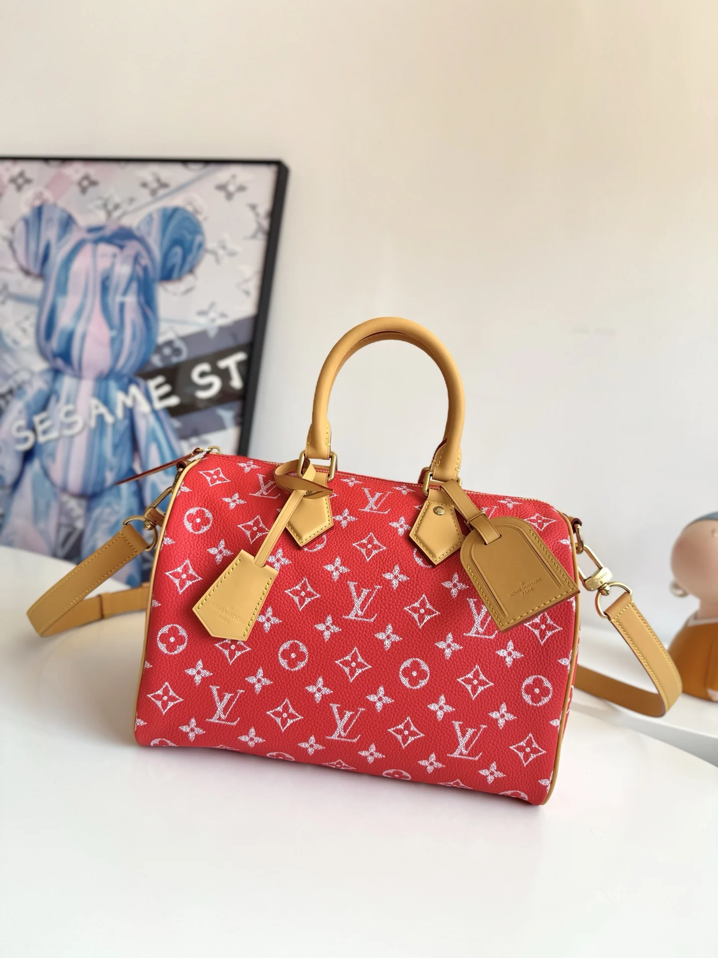 Louis Vuitton Overseas original M14067 Speedy P9 Bandouliere 30 handbag and shoulder bag