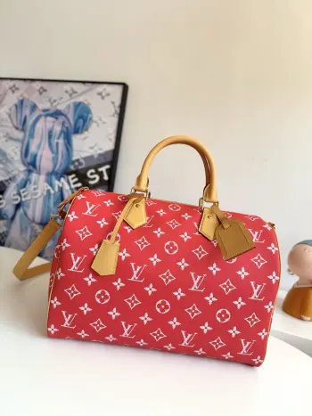 Overseas Original M24420 Speedy P9 Bandouliere 40 Monogram Leather Handbag Travel Bag Replica Louis Vuitton travel bags